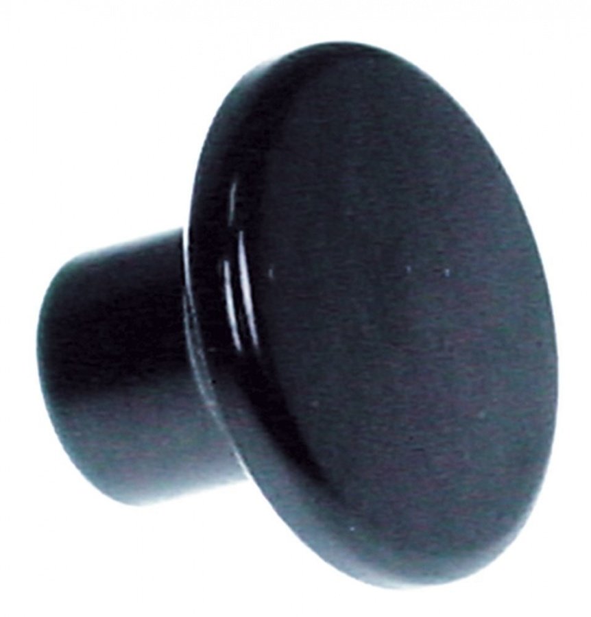 mushroom cap handle thread M6 handle ø 25mm L 17mm plastic black