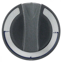 knob switch 1-0-1 ø 60mm shaft ø 6x4,6mm shaft flat upper grey