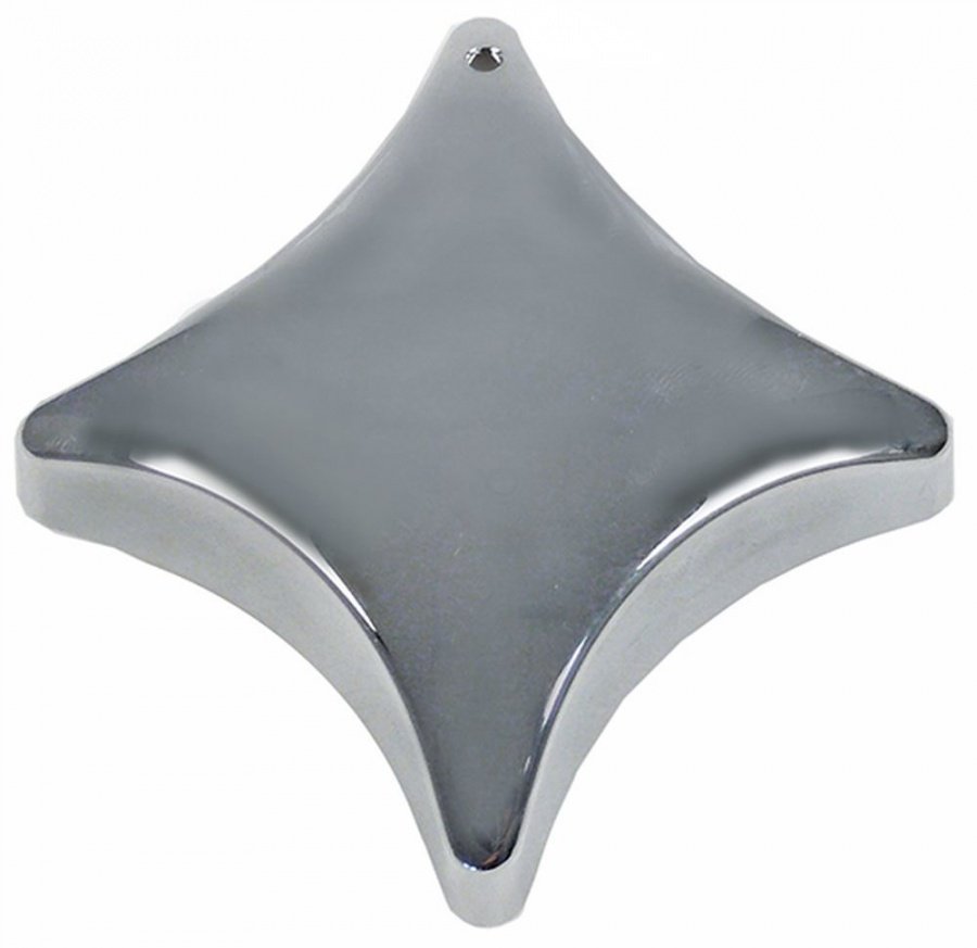 Buton stelat cromat ø 82,5 mm, ax ø 8x6,5 mm, cu tesitura sus - 111810