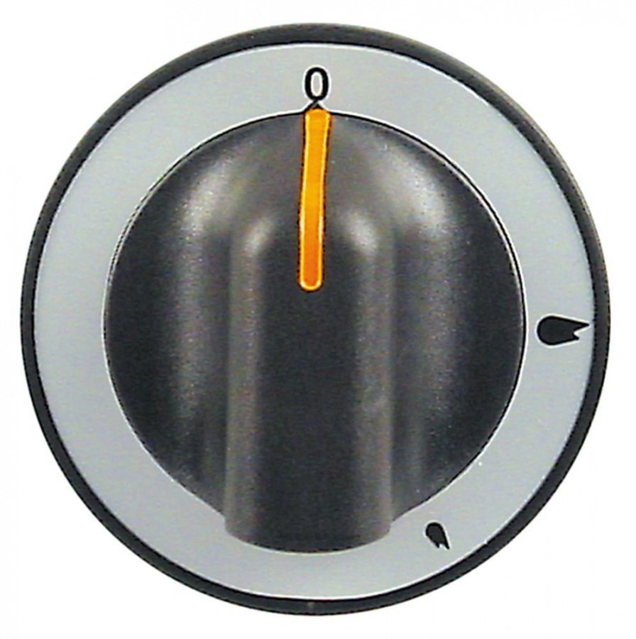 Buton robinet de gaz Giga ø 71 mm, ax ø 8x6,5 mm, tesitura sus - 111829