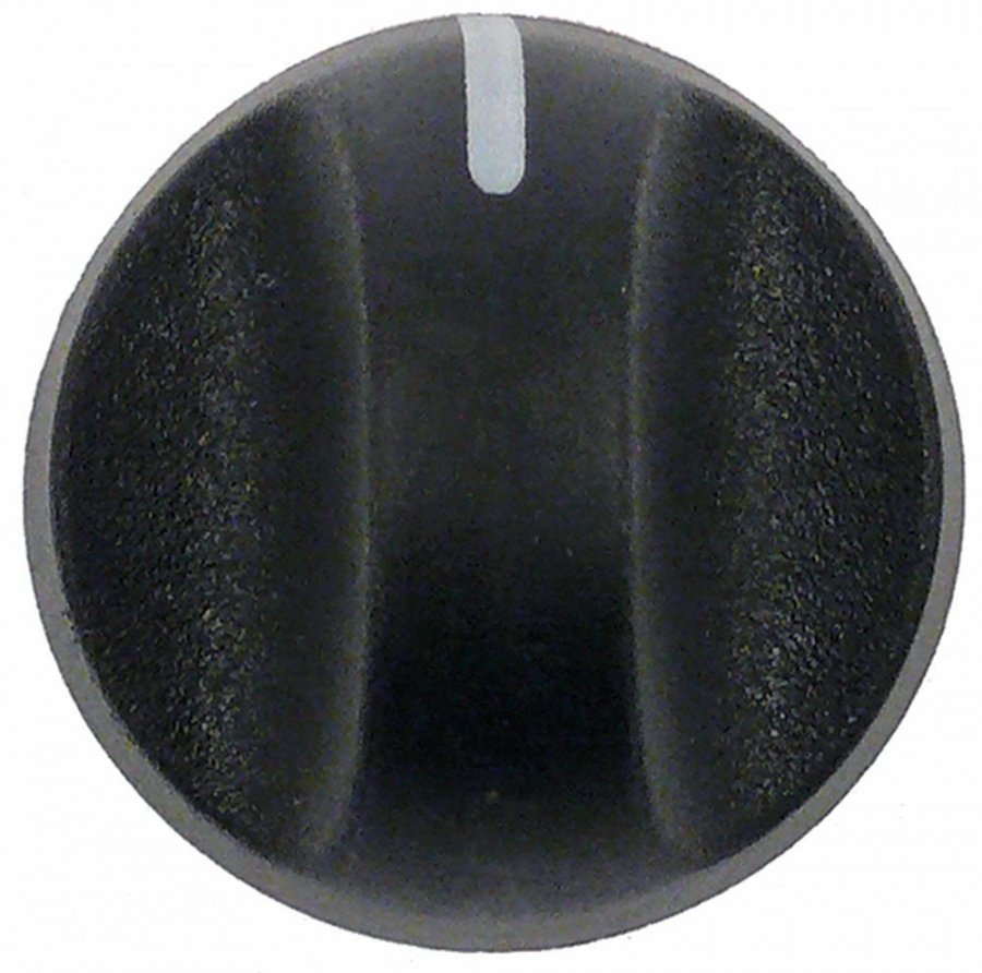 knob zero mark ø 37mm shaft ø 8x6,5mm shaft flat upper black