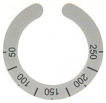 knob dial plate thermostat t.max. 250°C 50-250°C grey