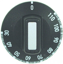 Buton termostat cu simboluri 30-110°C, ø 50 mm, ax ø 6x4,6mm - 111860