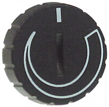 knob graduated ø 37mm shaft ø 6x4,6mm shaft flat left