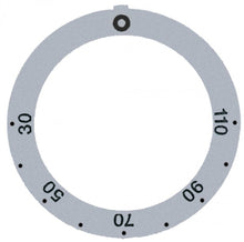 knob dial plate silver thermostat t.max. 110°C - Code 111878