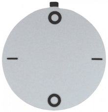 knob dial plate switch 0-1-0-1 ED ø 45mm silver