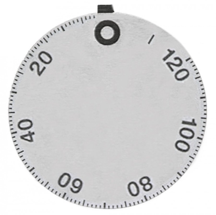 knob dial plate time 120min + permanent ON ED ø 45mm silver