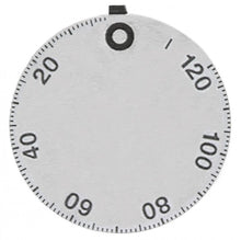 knob dial plate time 120min + permanent ON ED ø 45mm silver