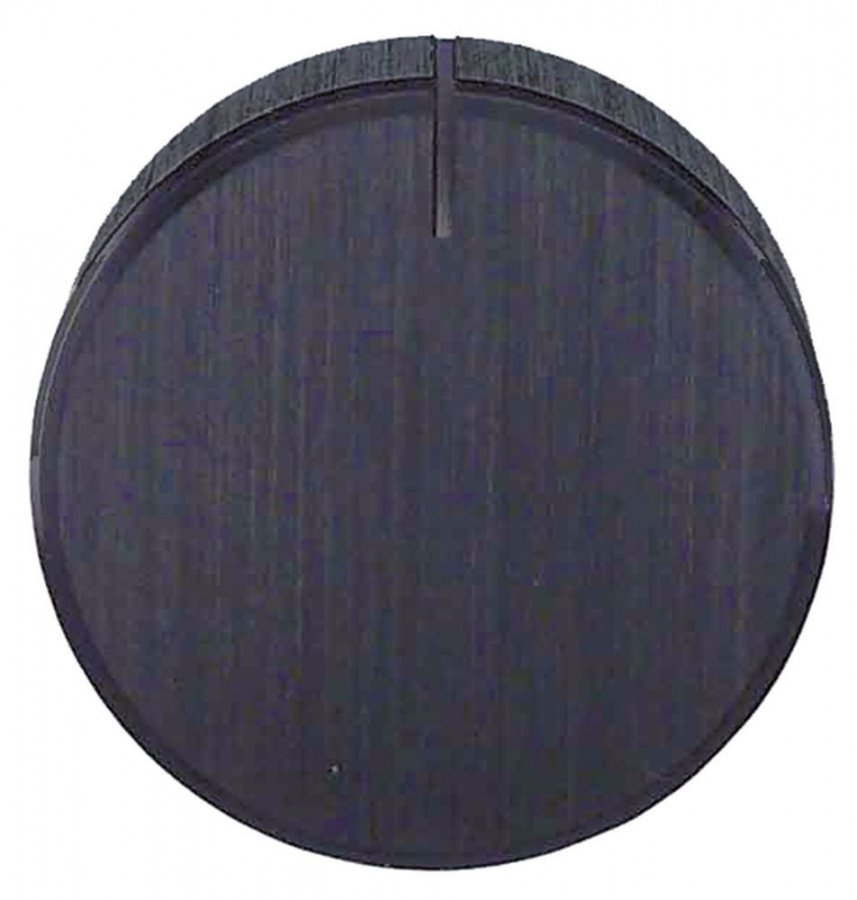 knob switch zero mark ø 28mm shaft ø 6,4mm black
