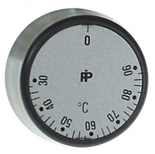 Buton termostat 30-90°C, ø 30 mm, ax ø 6x4,6 mm, cu tesitura sus - 111914