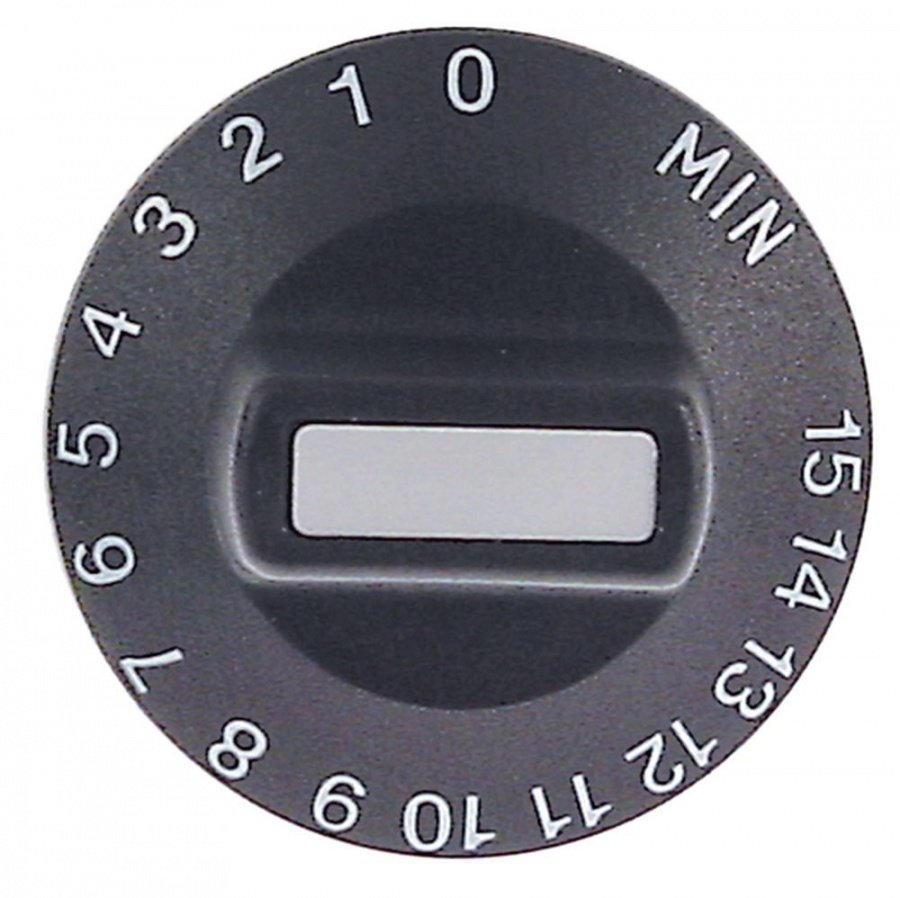 knob symbol time 15min ø 50mm shaft ø 6x4,6mm - Code 111924