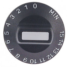 knob symbol time 15min ø 50mm shaft ø 6x4,6mm - Code 111924