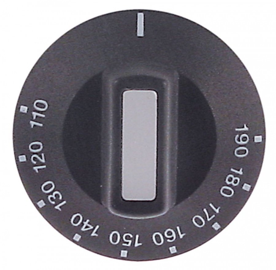 Buton termostat friteuza 110 - 190°C, ax D ø 6 x 4,6 mm, ø 50 mm - 111925