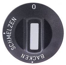 knob 0-SCHMELZEN-BACKEN ø 50mm shaft ø 6x4,6mm shaft flat upper