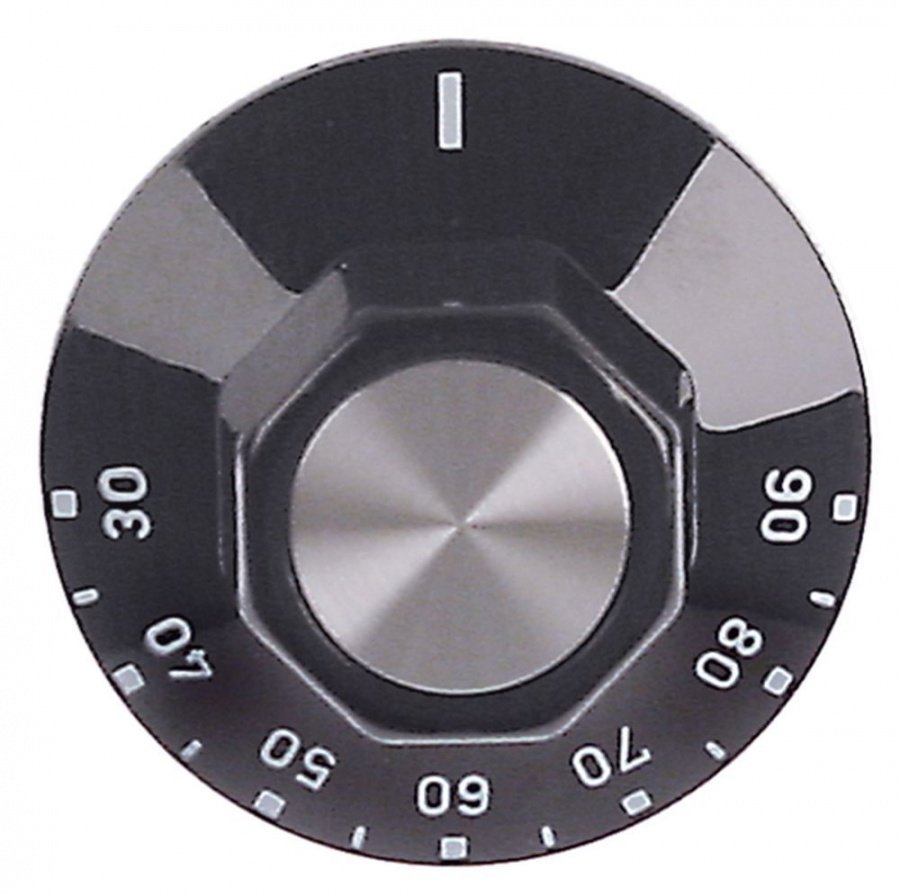 Buton termostat 30 - 90°C, ø 50 mm, ax ø 6 x 4,6 mm - 111934