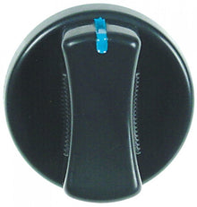Buton Elettrobar ø 45 mm, ax patrat 5x5 mm, negru - 111945