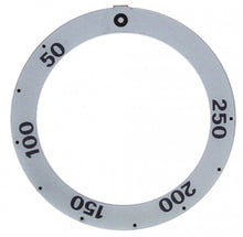 knob dial plate silver thermostat t.max. 250°C - Code 111947