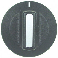 knob switch zero mark ø 42 mm shaft ø 6x4,6mm flat surface bottom black - 111985