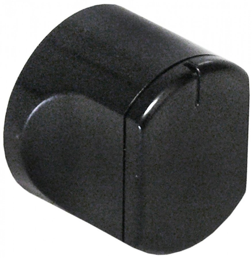 Buton ø 45 mm, ax ø 5 x 5 mm, negru - 112005