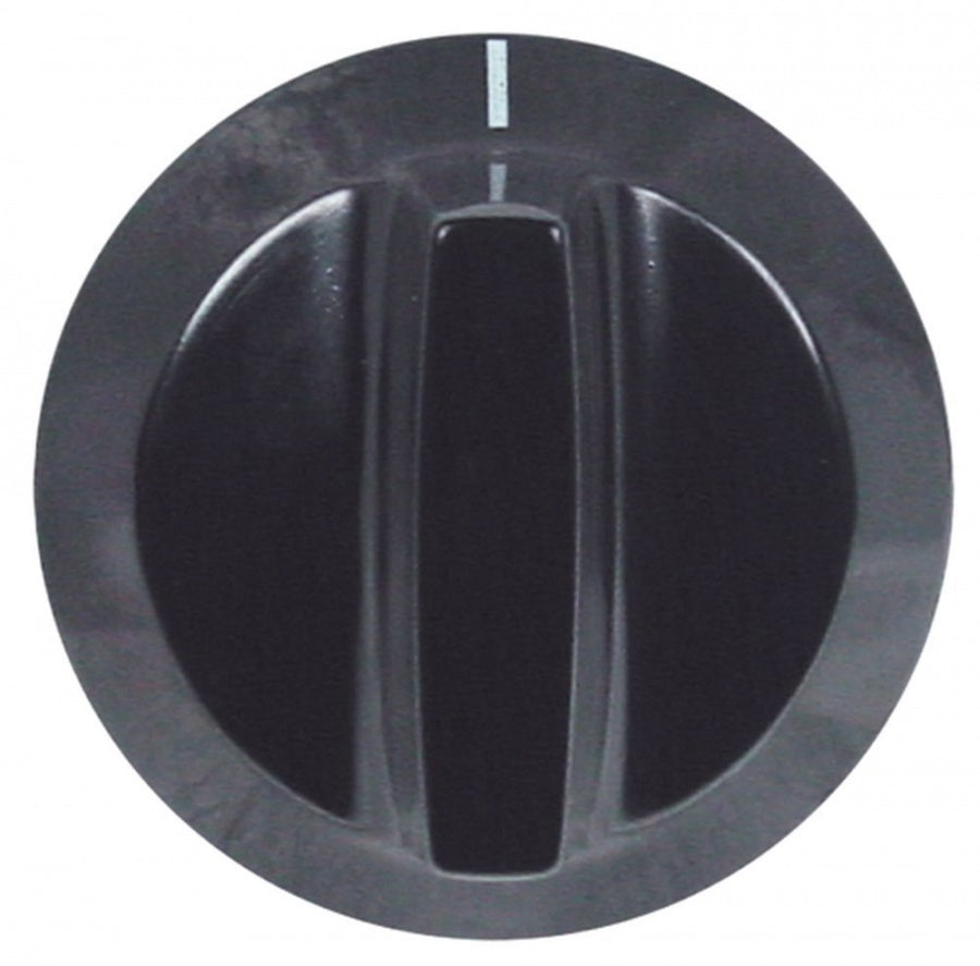 knob switch zero mark ø 54mm shaft ø 6x4,6mm shaft flat upper black