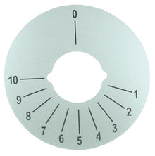 knob dial plate 1-10