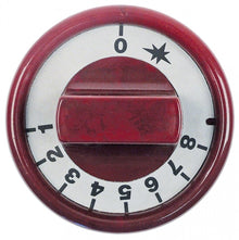 knob thermostat 1-8 ø 76mm shaft ø 10x8mm shaft flat bottom red