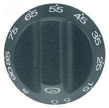 knob time 90min + permanent ON ø 55mm shaft ø 6x4,6mm shaft flat upper black