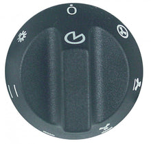 knob oven ø 55mm shaft ø 6x4,6mm shaft flat bottom with extended shaft black