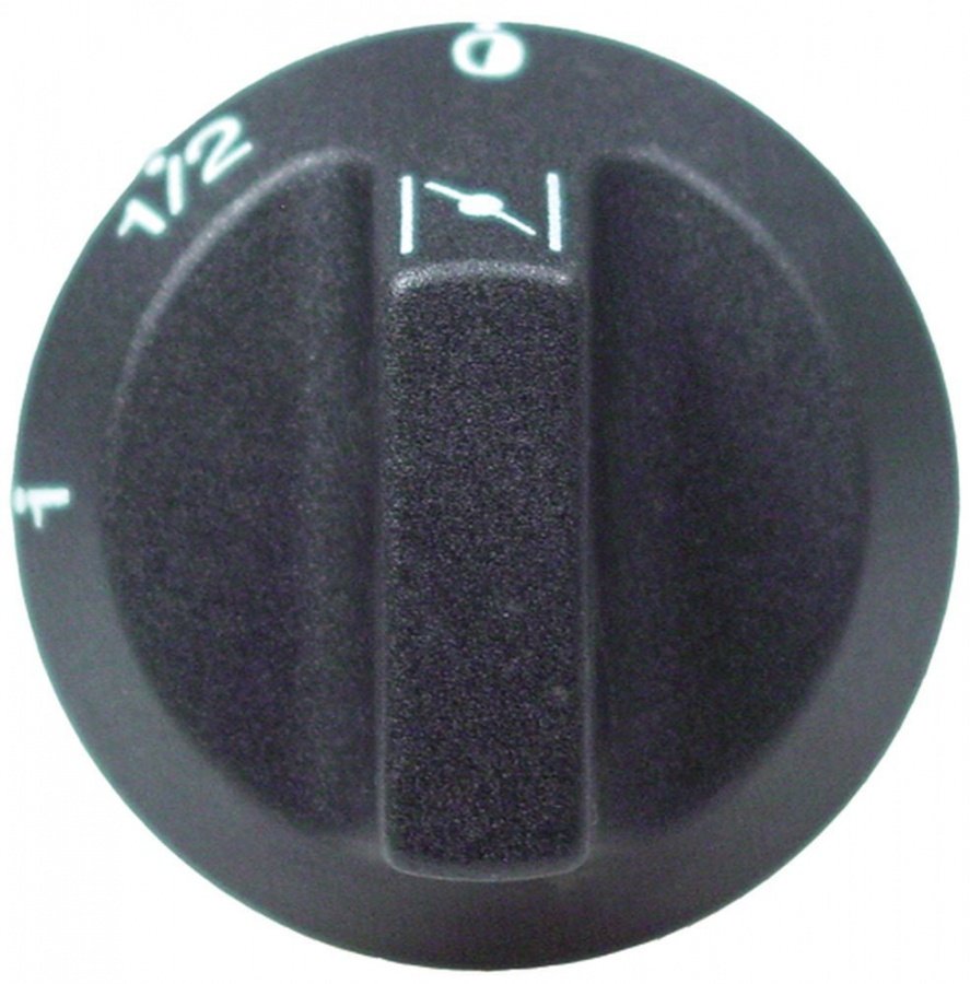 knob switch 0-½-1 ø 55mm shaft ø 6x4,6mm shaft flat upper with extended shaft