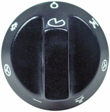 knob oven ø 55mm shaft ø 6x4,6mm shaft flat upper with extended shaft black