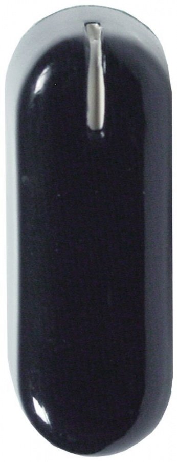 knob switch zero mark ø 40mm shaft ø 6x4,6mm shaft flat right black