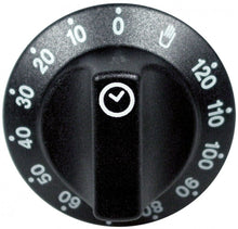 knob time 120min + permanent ON ø 55mm shaft ø 6x4,6mm