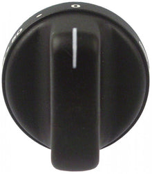 knob thermostat t.max. 240°C ø 49mm shaft ø 6x4,6mm shaft flat upper black
