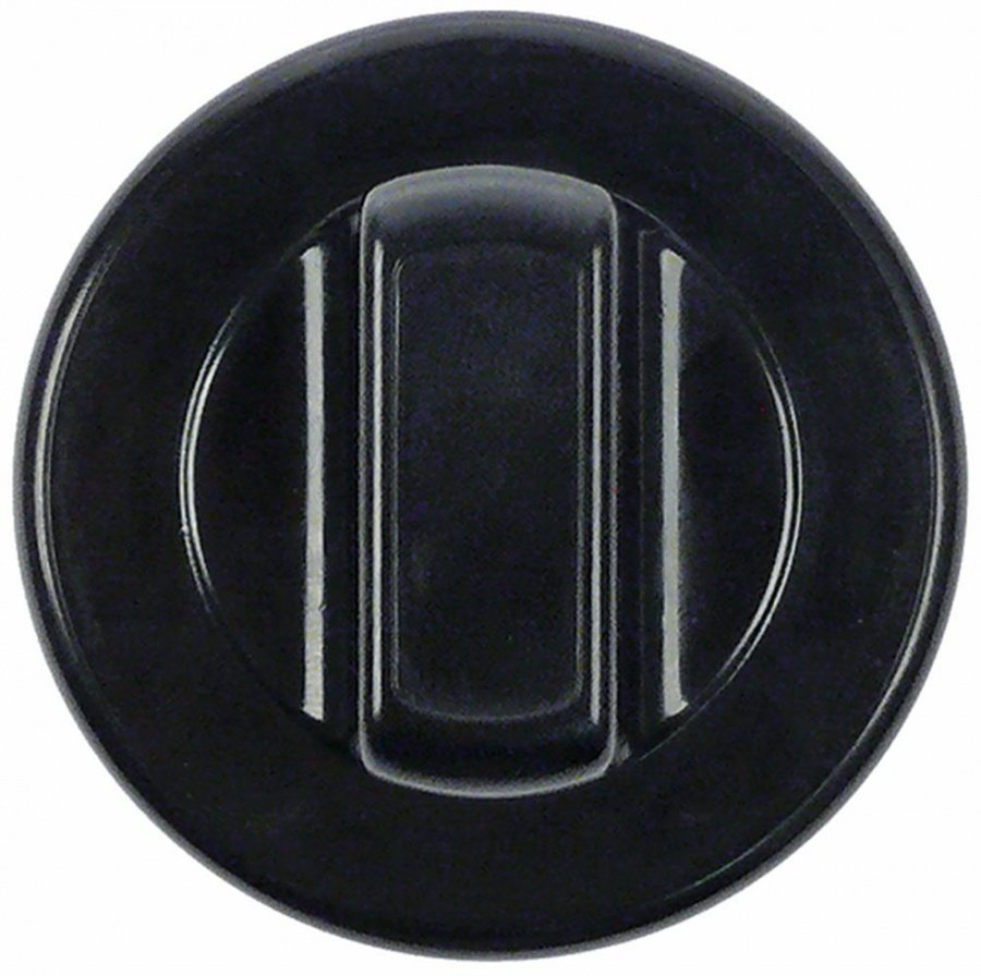 Buton universal ø 70 mm, negru, fara simboluri si reductie pentru ax - 112172