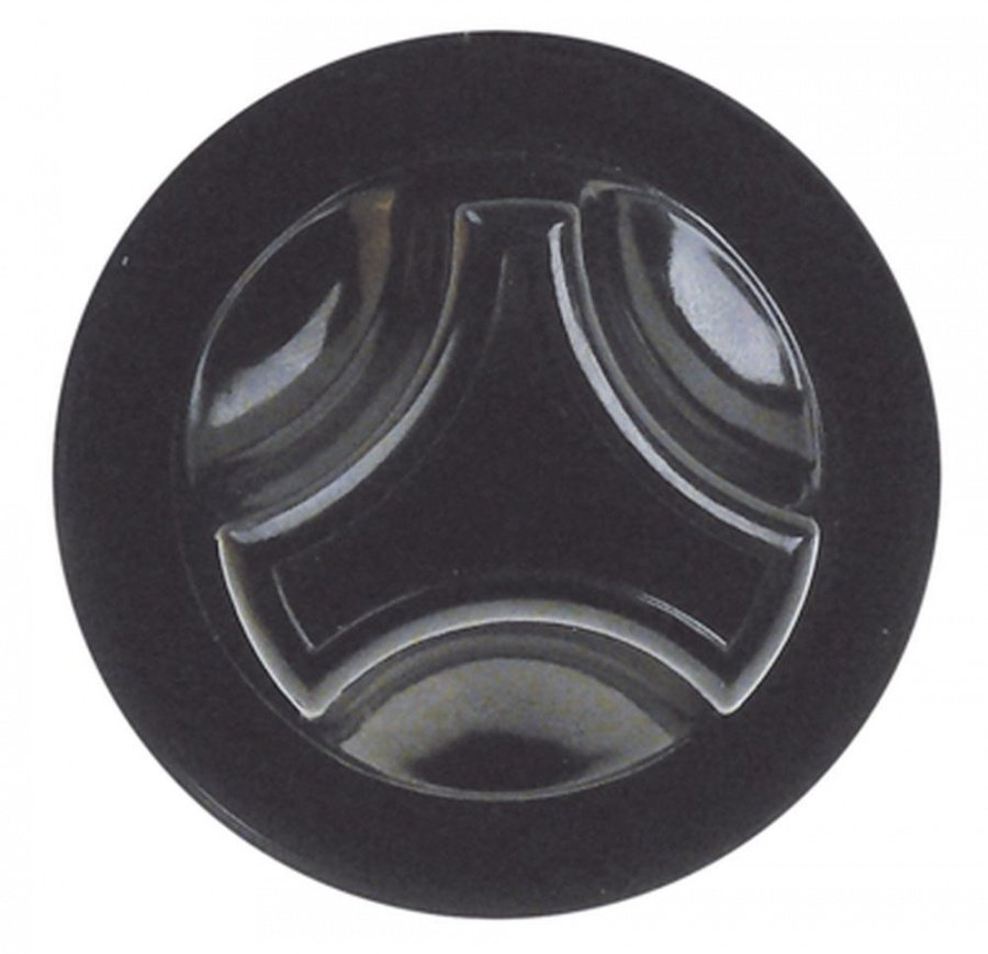 Buton universal ø 62 mm, negru, fara adaptor si disc cu simboluri - 112173