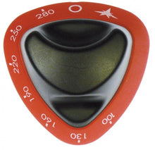 knob gas thermostat t.max. 280°C 100-280°C shaft ø 8x6,5mm shaft flat upper red