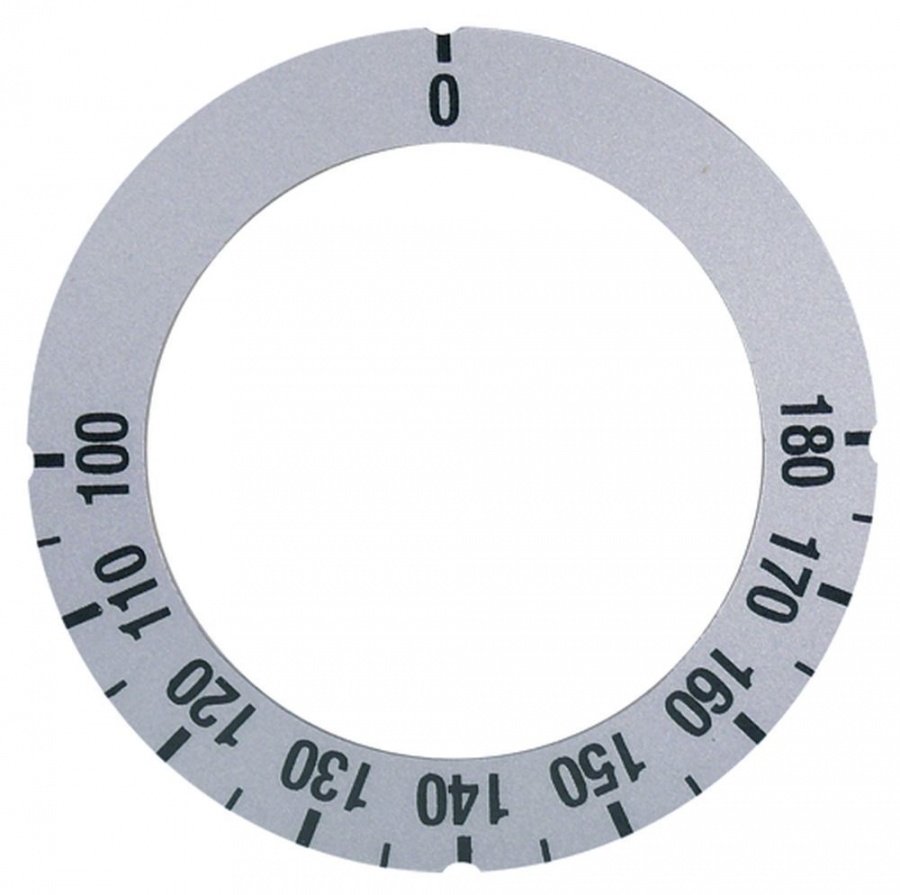 Disc autoadeziv cu simboluri pentru termostat 100-180°C, rotatie 270° - 112218