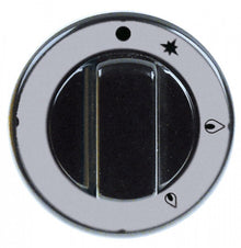Buton robinet gaz PEL 21, ø 70 mm, ax ø 8x6,5 mm, negru - 112255