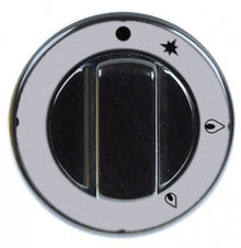 Buton robinet gaz PEL, ø 70 mm, ax ø 10x8 mm, negru - 112257
