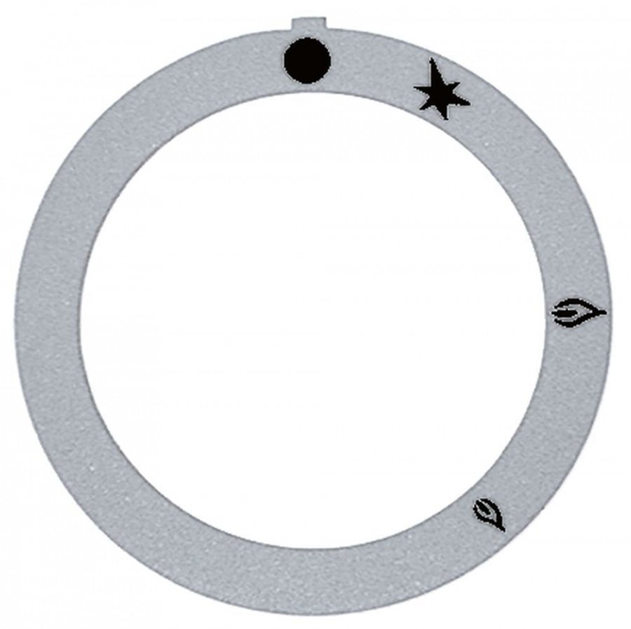 knob dial plate silver - Code 112281