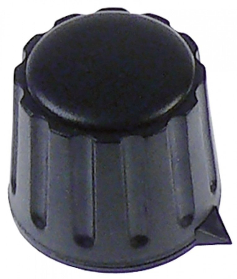 knob switch zero mark ø 23mm shaft ø 6mm black