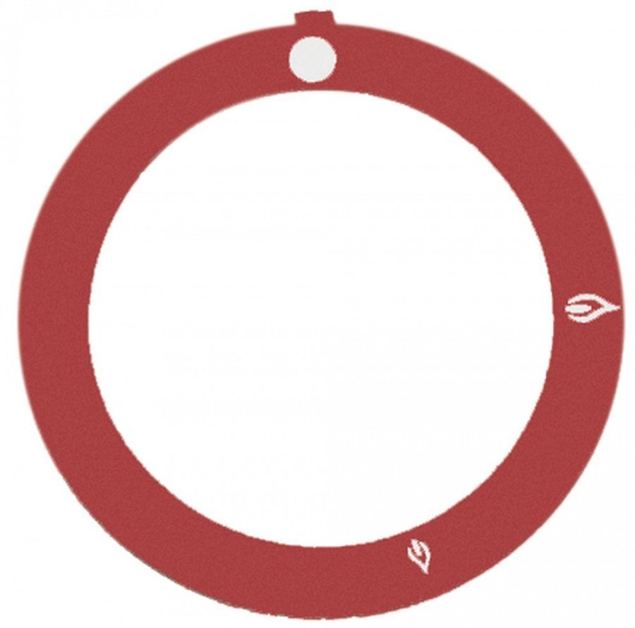 knob dial plate red - Code 112284