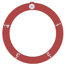 knob dial plate red switch 5-position ext. ø 59mm - Code 112298