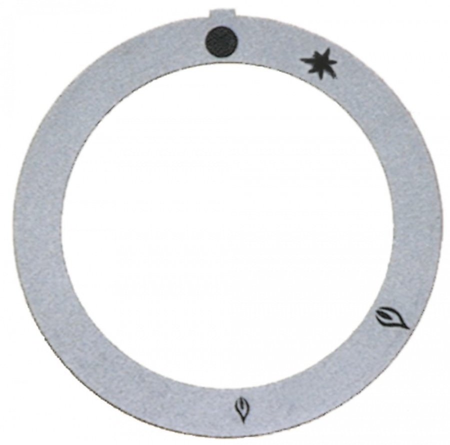 knob dial plate silver - Code 112309