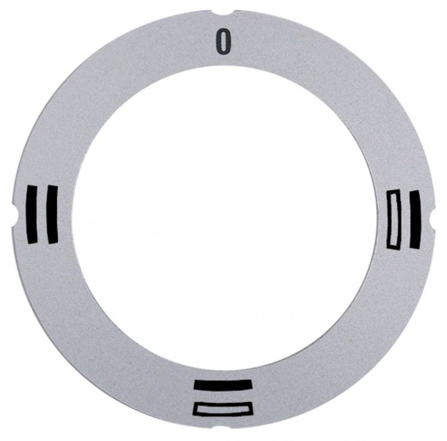 knob dial plate silver oven TH/BH/TH+BH - Code 112329