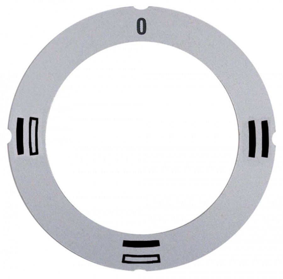 knob dial plate silver oven TH/BH/TH+BH - Code 112331