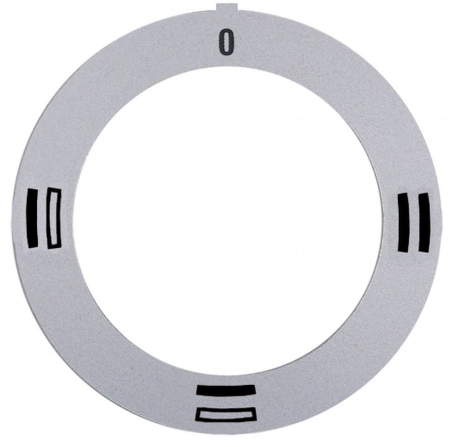 knob dial plate silver oven TH/BH/TH+BH - Code 112339