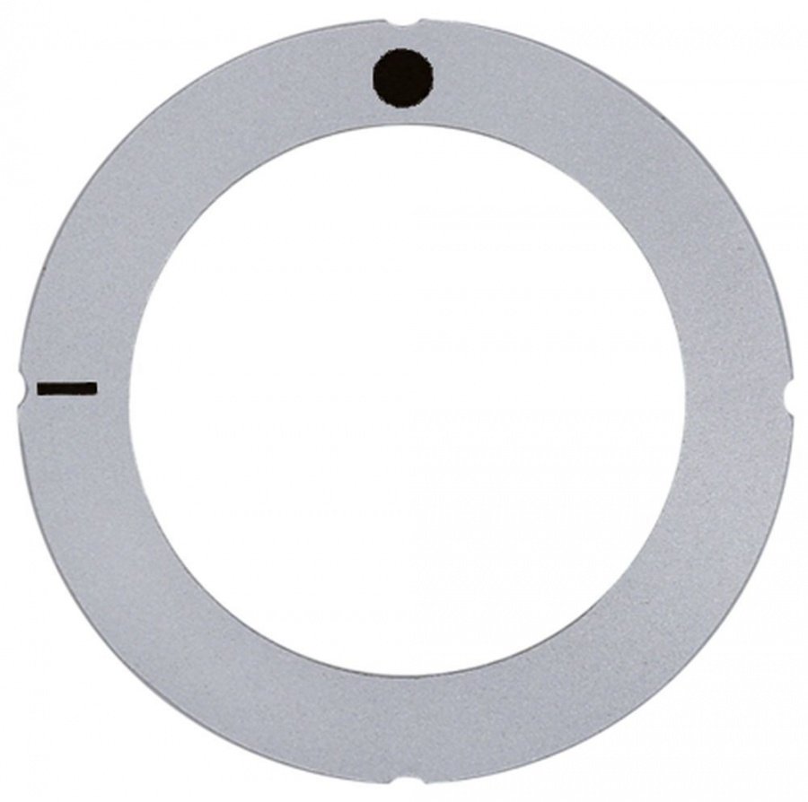 knob dial plate silver switch 0-1 ext. ø 63mm - Code 112347