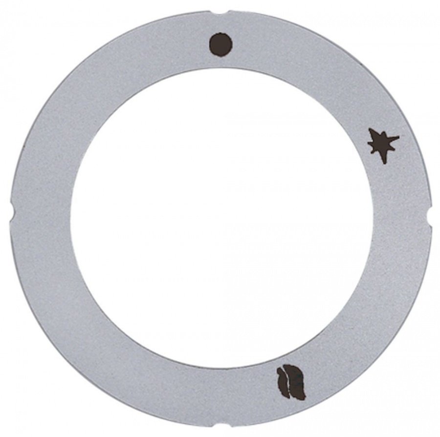 knob dial plate silver gas tap with ignition flame - Code 112367