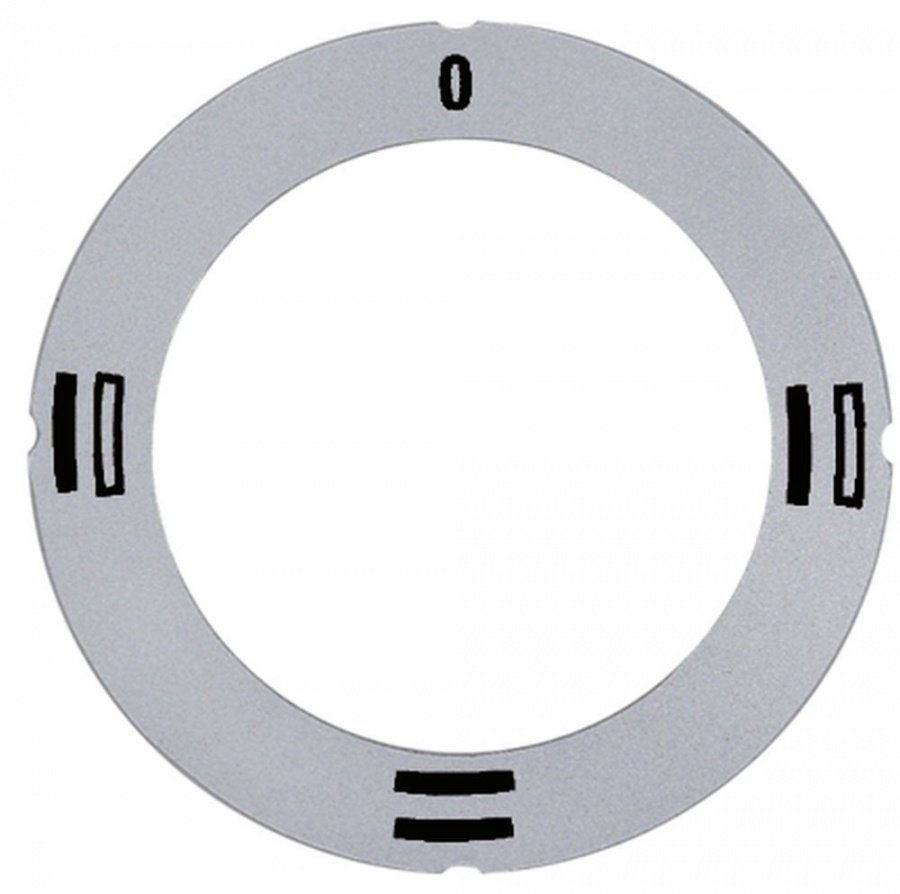knob dial plate silver oven TH/BH/TH+BH - Code 112379
